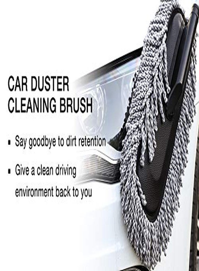 Deoxys Extendable Feather Duster, Bendable Microfiber Duster with Super-Long Adjust Pole up to 100'' &, Hand Duster for Cleaning Dust Cobweb on High Ceiling Fans/Lights/Blinds/Cars(DE-12) - Image 2